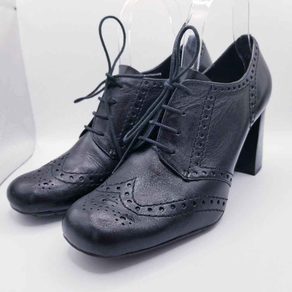 Franco Sarto Devote Black Block Heel Shoes 9.5 - Picture 2 of 13